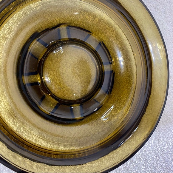 Vintage MCM Smoky Glass Ashtray Trinket Dish Glass Decor - Picture 12 of 14